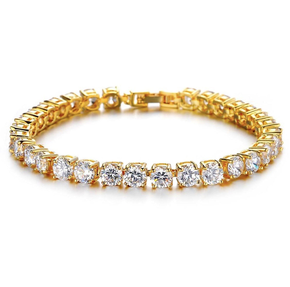 Hip Hop Bracelet Iced Out Single Row