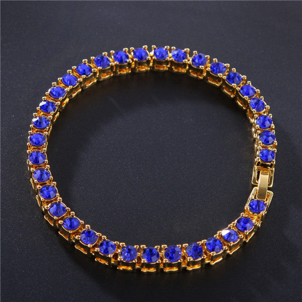 Hip Hop Bracelet Iced Out Single Row