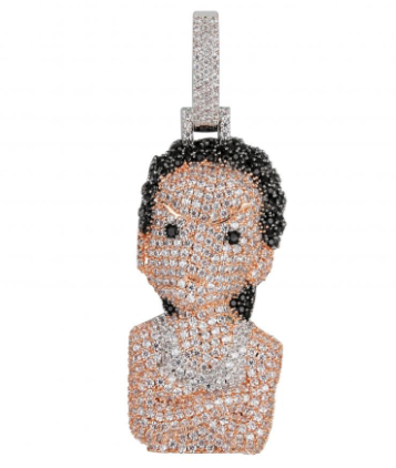 Iced Out 'The Boondocks' Pendant Necklace Chain