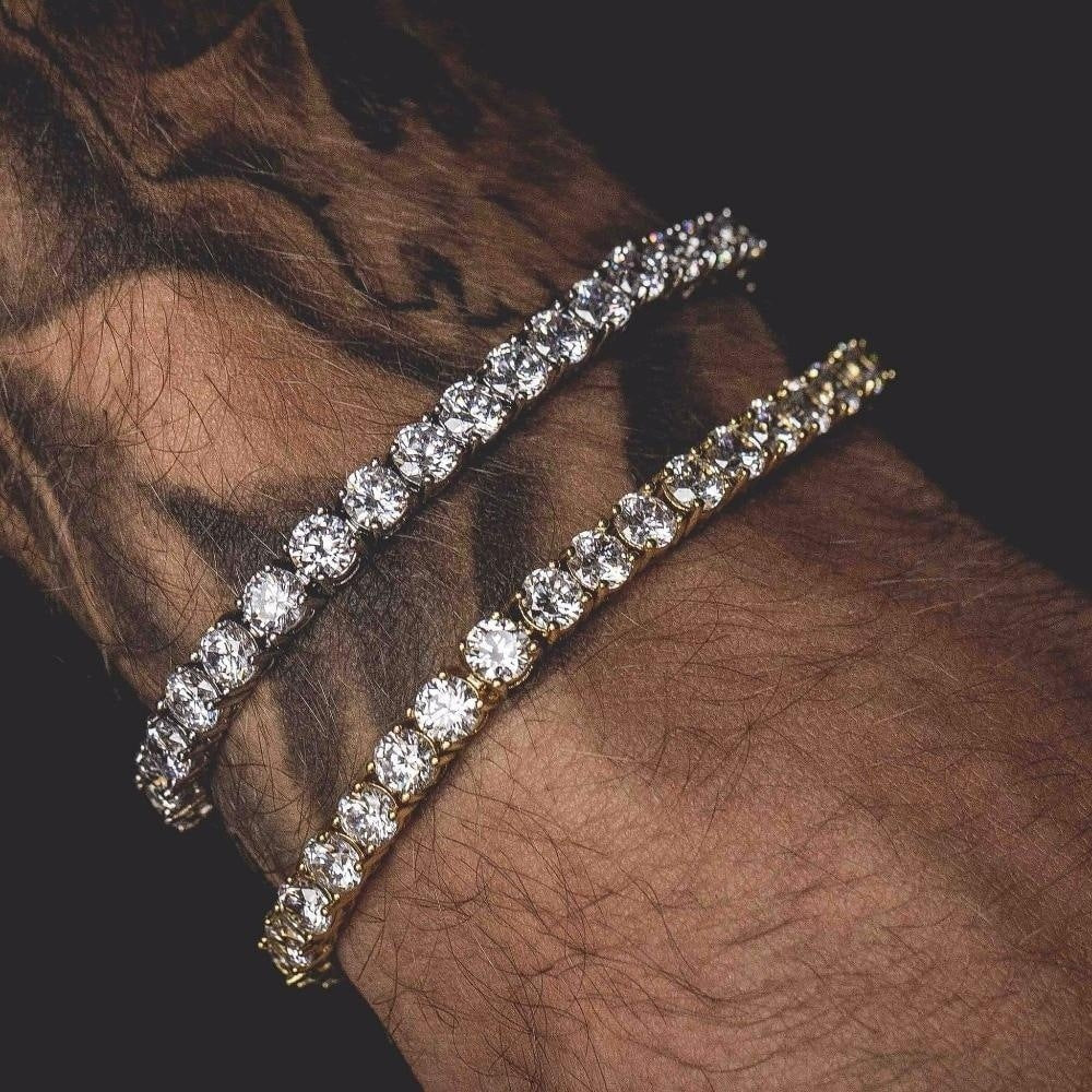 Hip Hop Bracelet Iced Out Single Row