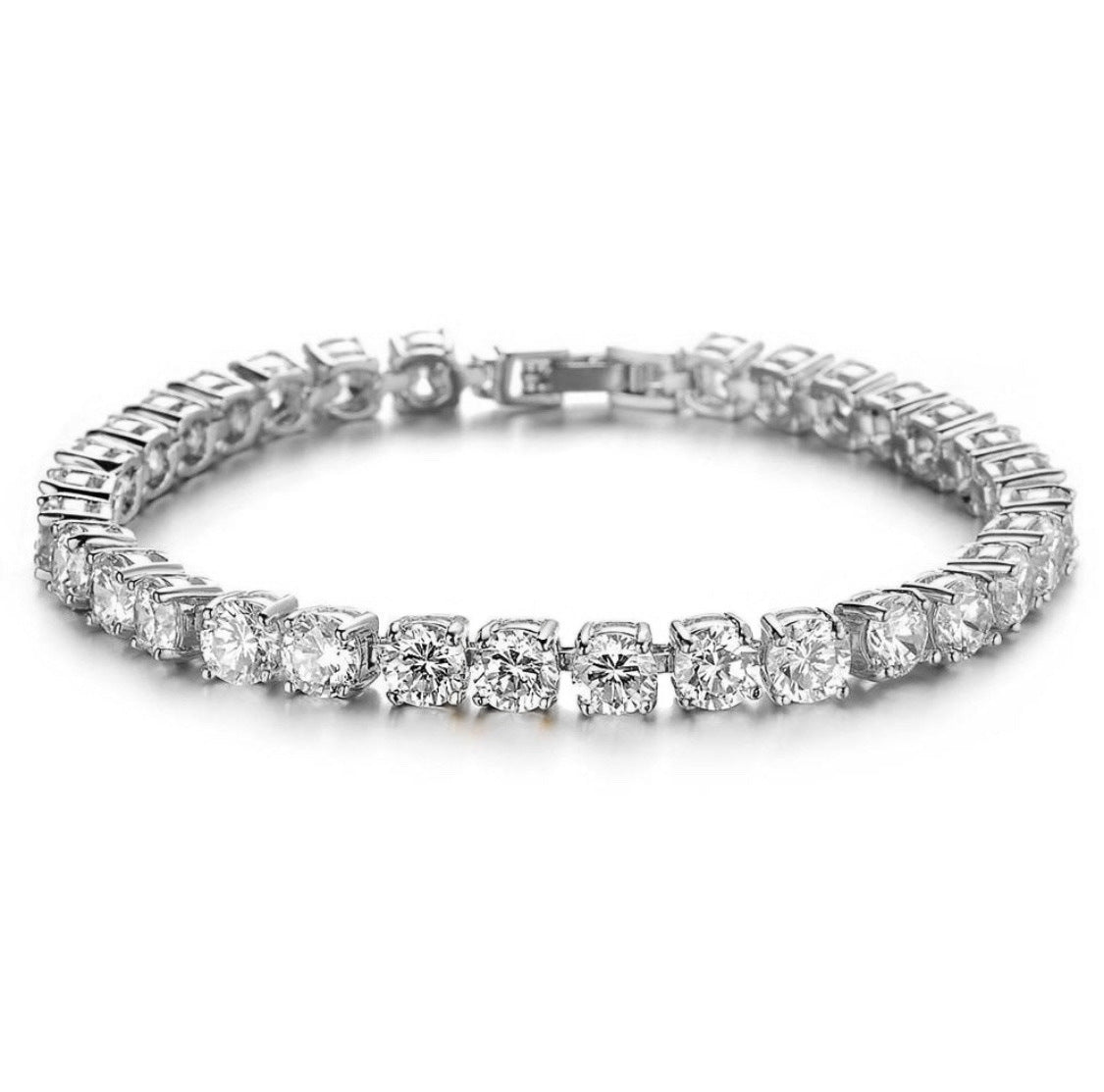 Hip Hop Bracelet Iced Out Single Row